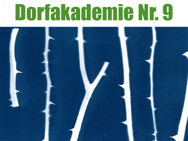 Dorfakademie Nr. 9 Cyanotypie mit Stefanie